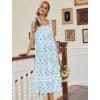 image:imageEkouaer Nightgowns for Women Cotton Long Night Gowns Sleeveless Sleep Dress Victorian Nightdress Ladies Sleepwear XS4XLFloral Light Blue
