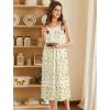 image:imageEkouaer Nightgowns for Women Cotton Long Night Gowns Sleeveless Sleep Dress Victorian Nightdress Ladies Sleepwear XS4XLFloral Light Yellow