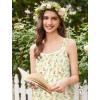 image:imageEkouaer Nightgowns for Women Cotton Long Night Gowns Sleeveless Sleep Dress Victorian Nightdress Ladies Sleepwear XS4XLFloral Light Yellow