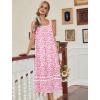 image:imageEkouaer Nightgowns for Women Cotton Long Night Gowns Sleeveless Sleep Dress Victorian Nightdress Ladies Sleepwear XS4XLFloral Pink