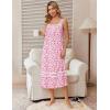image:imageEkouaer Nightgowns for Women Cotton Long Night Gowns Sleeveless Sleep Dress Victorian Nightdress Ladies Sleepwear XS4XLFloral Pink