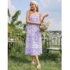 image:imageEkouaer Nightgowns for Women Cotton Long Night Gowns Sleeveless Sleep Dress Victorian Nightdress Ladies Sleepwear XS4XLFloral Purple