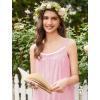 image:imageEkouaer Nightgowns for Women Cotton Long Night Gowns Sleeveless Sleep Dress Victorian Nightdress Ladies Sleepwear XS4XLPink