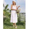 image:imageEkouaer Nightgowns for Women Cotton Long Night Gowns Sleeveless Sleep Dress Victorian Nightdress Ladies Sleepwear XS4XLPink Flower White