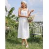 image:imageEkouaer Nightgowns for Women Cotton Long Night Gowns Sleeveless Sleep Dress Victorian Nightdress Ladies Sleepwear XS4XLWhite