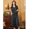 image:imageEkouaer Nightgowns for Women Long Sleeve Nightgown Long Sleepwear Button Down Sleep Shirt Soft Night Gown S4XLBlack Floral