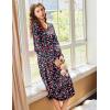 image:imageEkouaer Nightgowns for Women Long Sleeve Nightgown Long Sleepwear Button Down Sleep Shirt Soft Night Gown S4XLChristmas
