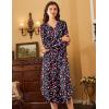 image:imageEkouaer Nightgowns for Women Long Sleeve Nightgown Long Sleepwear Button Down Sleep Shirt Soft Night Gown S4XLChristmas