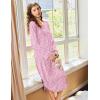 image:imageEkouaer Nightgowns for Women Long Sleeve Nightgown Long Sleepwear Button Down Sleep Shirt Soft Night Gown S4XLPink Floral
