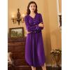 image:imageEkouaer Nightgowns for Women Long Sleeve Nightgown Long Sleepwear Button Down Sleep Shirt Soft Night Gown S4XLPurple