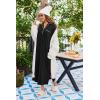 image:imageEkouaer Nightgowns for Women Long Sleeves Nightgown Soft Sleepwear Button V Neck Sleepshirt Long Nightgown SXXLBlack