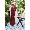 image:imageEkouaer Nightgowns for Women Long Sleeves Nightgown Soft Sleepwear Button V Neck Sleepshirt Long Nightgown SXXLWine Red