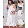 image:imageEkouaer Nightgowns for Women Sleeveless Night Gown Victorian Sleep Shirt with Pockets Ladies Pajamas Lace Trim SleepwearMulticolored Floral