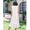 image:imageEkouaer Nightgowns for Women Sleeveless Night Gown Victorian Sleep Shirt with Pockets Ladies Pajamas Lace Trim SleepwearWhite