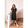 image:imageEkouaer Nightgowns for Women with Pockets Button Front Short Sleeve House Dresses Floral Print Mumu DressBlack Butterfly Floral