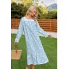 image:imageEkouaer Victorian Nightgown 100 Cotton Long Sleeve Vintage Old Fashioned Gown for WomenWhite Bird