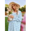image:imageEkouaer Victorian Nightgown 100 Cotton Long Sleeve Vintage Old Fashioned Gown for WomenWhite Bird