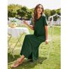 image:imageEkouaer Womens Full Length Short Sleeve NightgownAdark Green