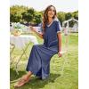 image:imageEkouaer Womens Full Length Short Sleeve NightgownAnavy Blue