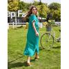 image:imageEkouaer Womens Full Length Short Sleeve NightgownAqua Green