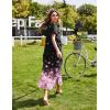 image:imageEkouaer Womens Full Length Short Sleeve NightgownCherry Blossoms