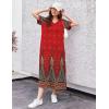 image:imageEkouaer Womens Full Length Short Sleeve NightgownFeather