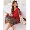 image:imageEkouaer Womens Full Length Short Sleeve NightgownFeather