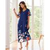 image:imageEkouaer Womens Full Length Short Sleeve NightgownPat27
