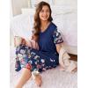 image:imageEkouaer Womens Full Length Short Sleeve NightgownPat27