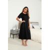 image:imageEkouaer Womens House Dress with Pockets Long Nightgowns for Women House Dress Pleated Front Moo Moos for WomenBlack