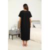 image:imageEkouaer Womens House Dress with Pockets Long Nightgowns for Women House Dress Pleated Front Moo Moos for WomenBlack