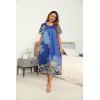 image:imageEkouaer Womens House Dress with Pockets Long Nightgowns for Women House Dress Pleated Front Moo Moos for WomenBlue Mandala
