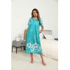 image:imageEkouaer Womens House Dress with Pockets Long Nightgowns for Women House Dress Pleated Front Moo Moos for WomenFloral Green