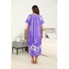 image:imageEkouaer Womens House Dress with Pockets Long Nightgowns for Women House Dress Pleated Front Moo Moos for WomenFloral Purple