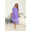 image:imageEkouaer Womens House Dress with Pockets Long Nightgowns for Women House Dress Pleated Front Moo Moos for WomenFloral Purple