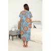 image:imageEkouaer Womens House Dress with Pockets Long Nightgowns for Women House Dress Pleated Front Moo Moos for WomenLight Blue Mandala