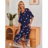 image:imageEkouaer Womens Nightgown Short Sleeve Sleepshirt Long Loungewear Casual Maxi Lounge Dress House Dresses with PocketsButterfly Black