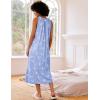 image:imageEkouaer Womens Nightgowns Long Sleeveless Night gown with Pockets Soft Ladies NightdressBlue Birds