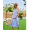 image:imageEkouaer Womens Nightgowns Long Sleeveless Night gown with Pockets Soft Ladies NightdressBlue Birds