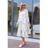 image:imageEkouaer Womens Nightgowns Long Sleeveless Night gown with Pockets Soft Ladies NightdressLeaf Blue