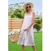 image:imageEkouaer Womens Nightgowns Long Sleeveless Night gown with Pockets Soft Ladies NightdressLeaf Purple