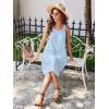 image:imageEkouaer Womens Nightgowns Long Sleeveless Night gown with Pockets Soft Ladies NightdressLight Blue