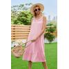image:imageEkouaer Womens Nightgowns Long Sleeveless Night gown with Pockets Soft Ladies NightdressPink