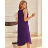 image:imageEkouaer Womens Sleeveless Nightgown Full Slip Nightshirt Long Nightwear Full Length Loungewear Tank Nightdress S2XLDeep Purple