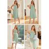 image:imageEkouaer Womens Sleeveless Nightgown Full Slip Nightshirt Long Nightwear Full Length Loungewear Tank Nightdress S2XLLight Green