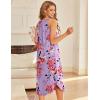 image:imageEkouaer Womens Sleeveless Nightgown Full Slip Nightshirt Long Nightwear Full Length Loungewear Tank Nightdress S2XLLilac Flowers