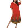 image:imageEkouaer Long Nightgown Womens V Neck Loungewear Oversized Sleepwear Loose Sleep Dress S4XLPeacock Feather