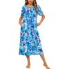 Blue Tie-dye Flowers