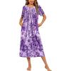 Purple Tie-dye Flowers