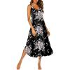 image:imageEkouaer Womens Sleeveless Nightgown Full Slip Nightshirt Long Nightwear Full Length Loungewear Tank Nightdress S2XLBlack Flower